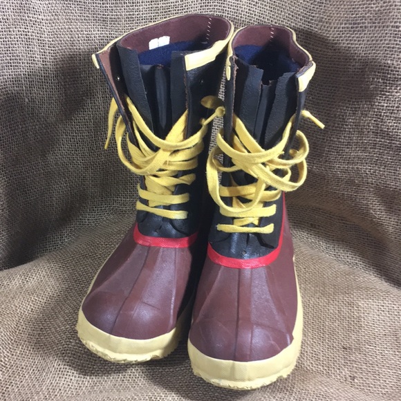 Explorers Waterproof Rubber Rain Muck Boot wool - Picture 5 of 8